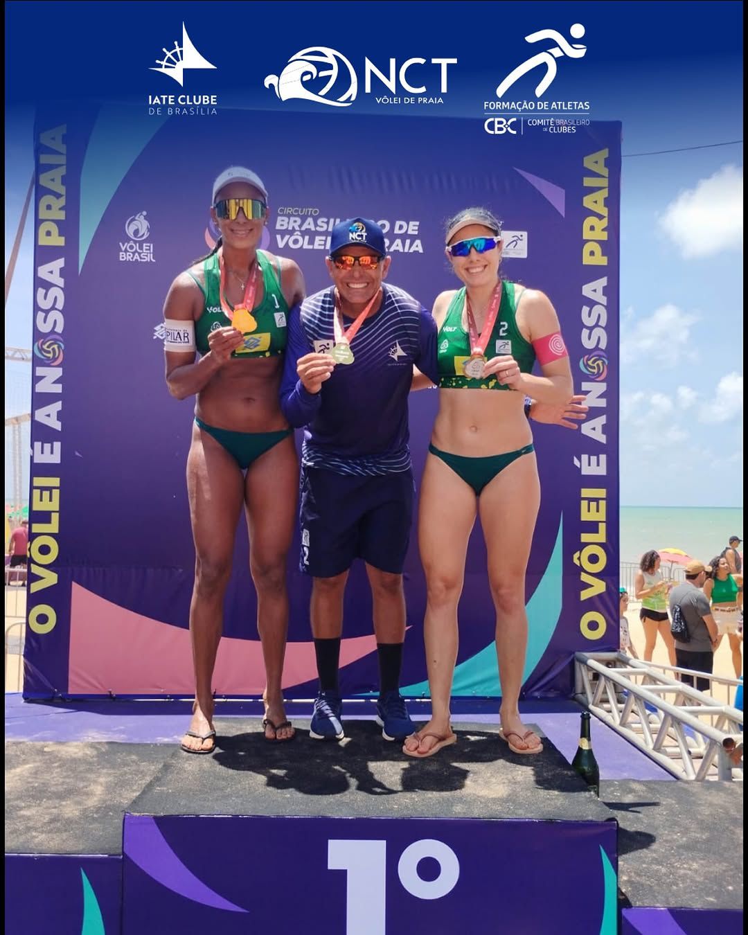 Atleta pilarense Rosy e sua dupla, Teresa, são campeãs no Circuito Brasileiro Aberto de Vôlei – etapa João Pessoa